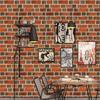 Simulation Brick Stone Rustic Effect Self-adhesive Wall Sticker Home Decor 