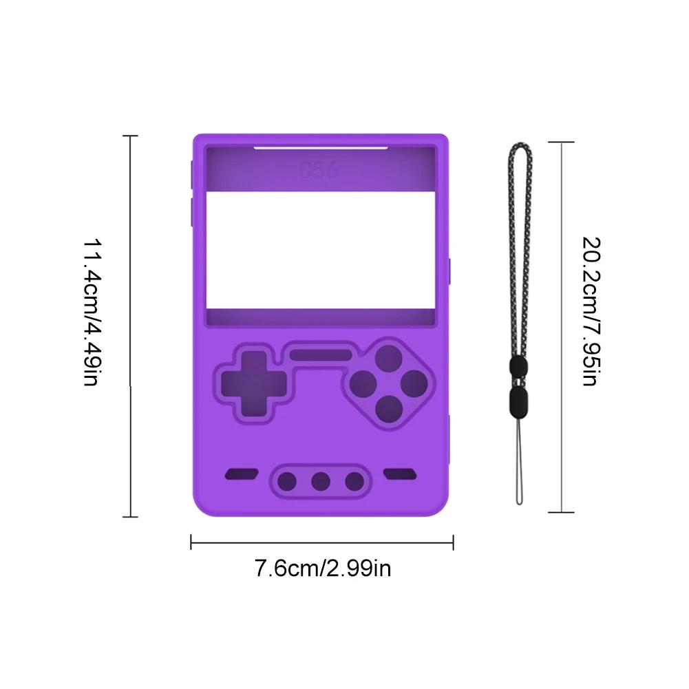 For Trimui Brick Console Silicone Protective Case Shockproof Skin Sleeve Cover with Lanyard Game Controller Protector Accessory