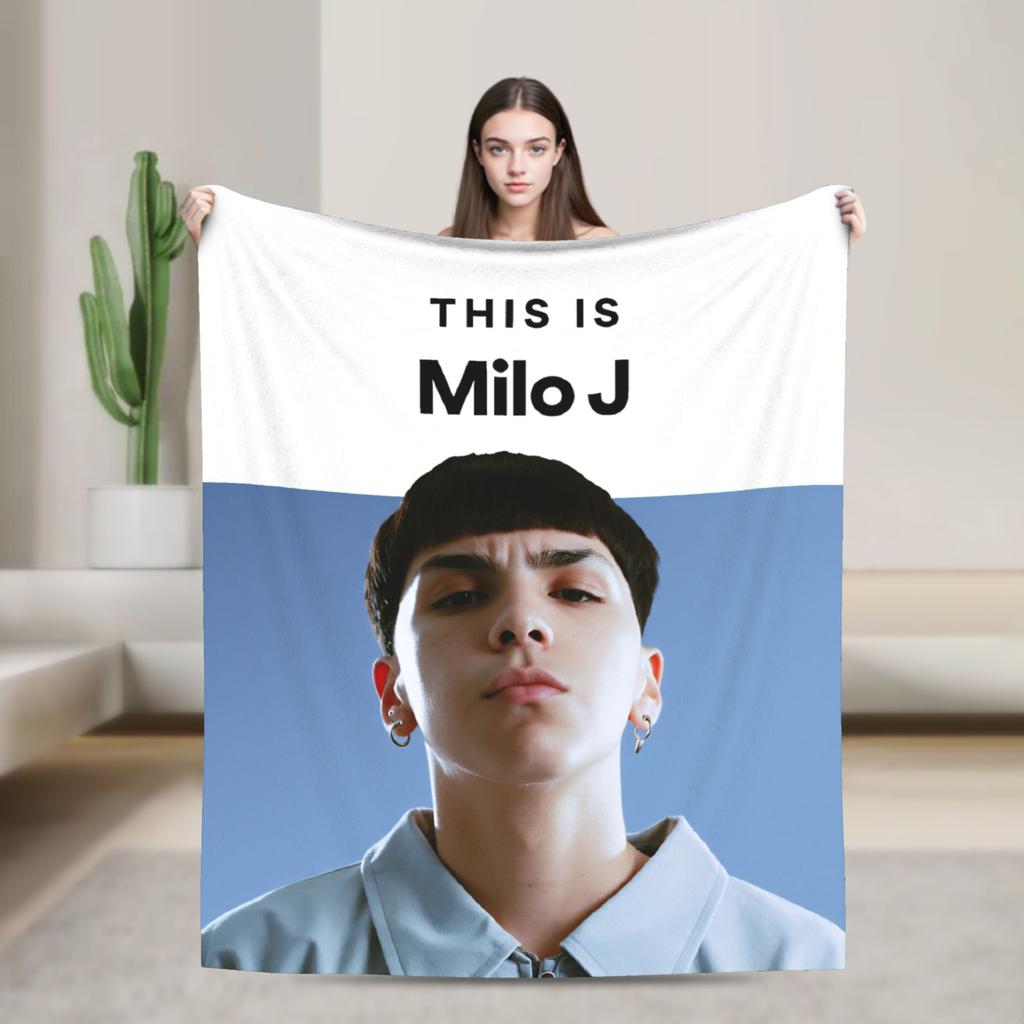 Milo J Argentinischer Rapper Warme Weiche Decke Flugzeugreise Plüsch Überwurf Lustiger Sofa Sessel Flanell Tagesdecke Schlafsofa Abdeckung