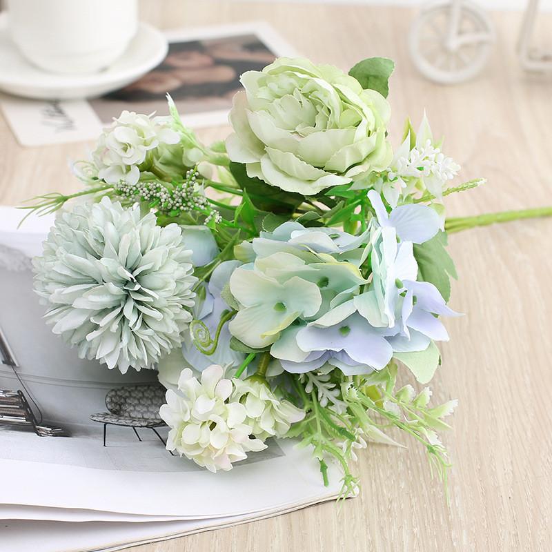 Peony Hydrangea And Artificial Flower For Home Wedding And Photo Studio Use