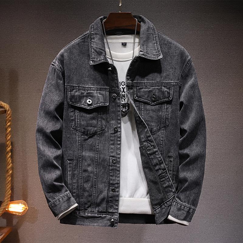 Men's Slim Fit Denim Jacket - Autumn/Winter Trend, European & American Style, Versatile Fashion Top