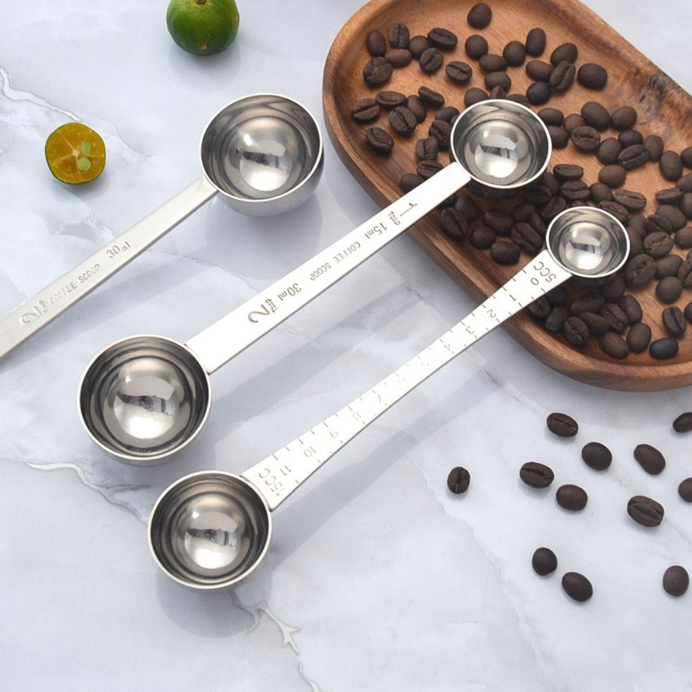 30/15 ML Measuring Spoon Stainless Steel Two Tbsp Scoop Professional Coffee Scoop  Restaurant