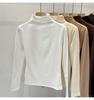 Women's Thick Half-High Collar Fleece Base Layer Shirt - Autumn/Winter 2025 Long-Sleeve Warm Top