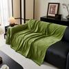 Low MOQ Three-Seat Jacquard Breathable 100% Polyester Sofa Protector Slipcovers Machine Washable Chenille Sofa Blanket