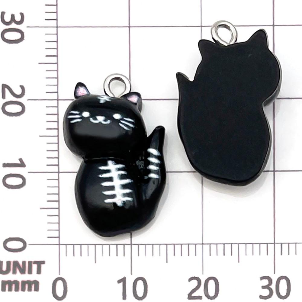 10 Colorful Resin Cute Kitten & Animal Smiley Face Charms for DIY Jewelry