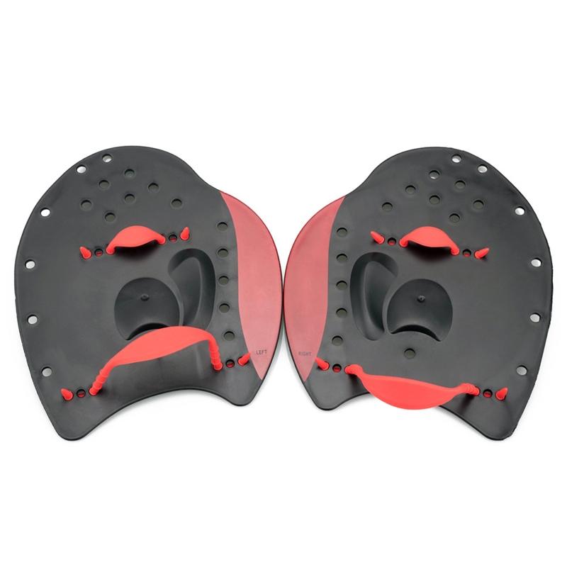 Professional Swimming Hand Paddles for Kids Adults Durable Hand Fins with Adjustable Straps Swimming Training Supplies