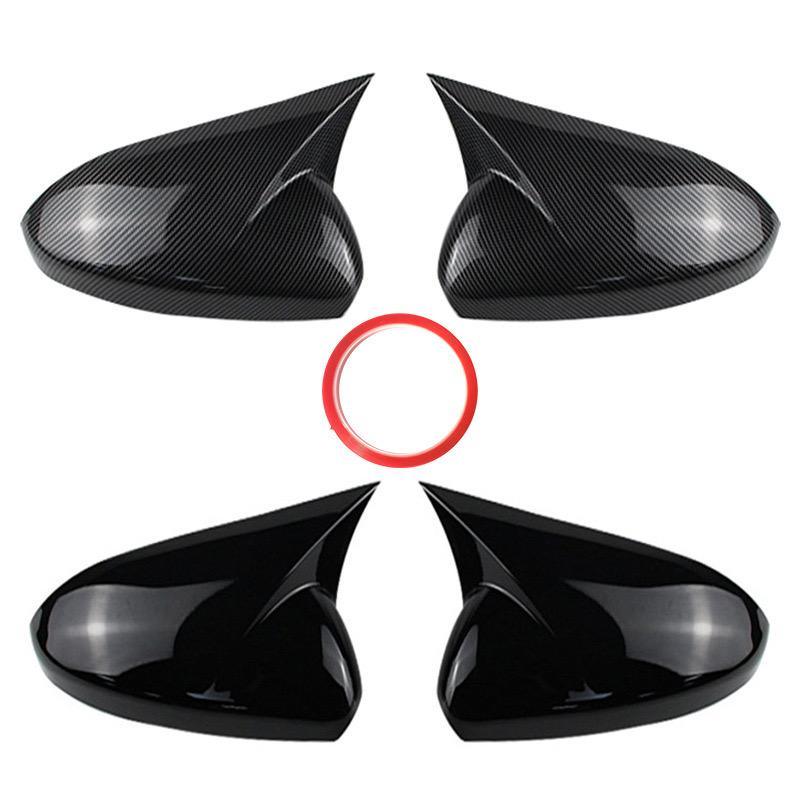 Fit For Chevrolet Cruze 2009 2010 2011-2014  Car Rearview Side Mirror Cover Wing Cap Sticker  Rear View Case Trim Carbon Fiber
