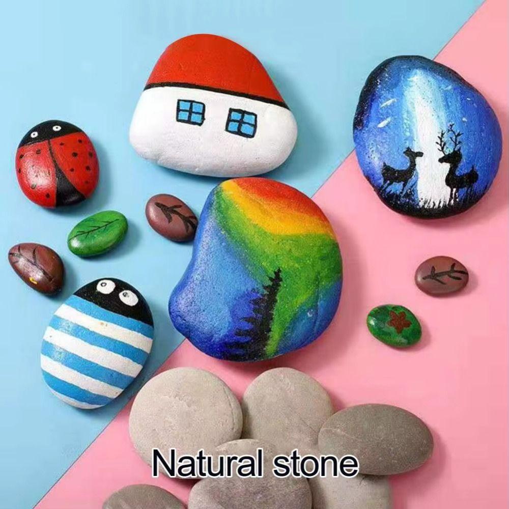 Non-Porous Painting Rocks Smooth Art Creation Stones Craft Natural River Rocks  DIY Art Projects