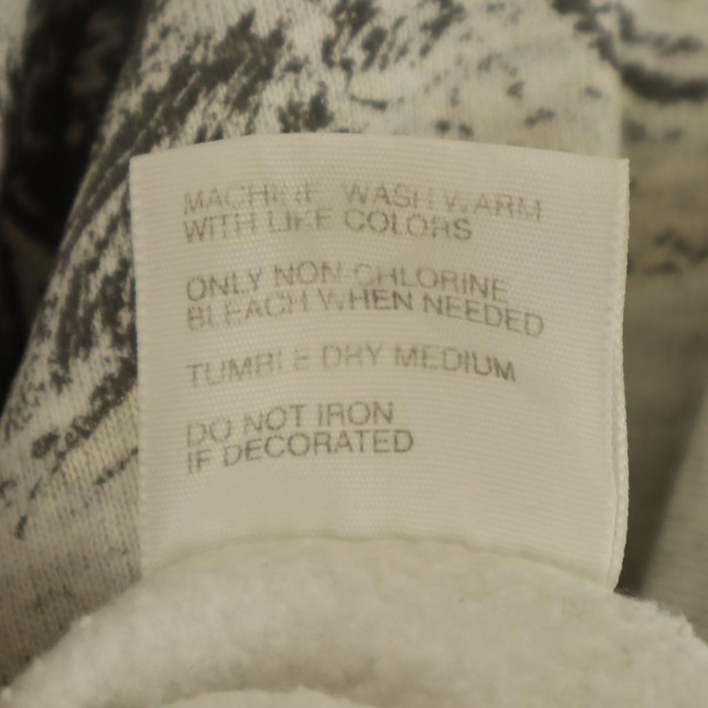 90er Old Langarm Sweatshirt grau Fleecefutter Eule Herren Gebraucht