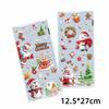 50PCS Cartoon Santa Christmas Gift Bag Multicolor Christmas Packaging Bag  For Merry Christmas