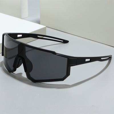 2 Pièces Nouvelles Lunettes de Sport d'Extérieur Lunettes de Soleil Vélo Coupe-Vent Grand Cadre Hommes Femmes Course à Pied Vélo Lunettes