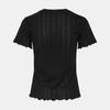Tee shirt coton col rond manches courtes Femme PIECES