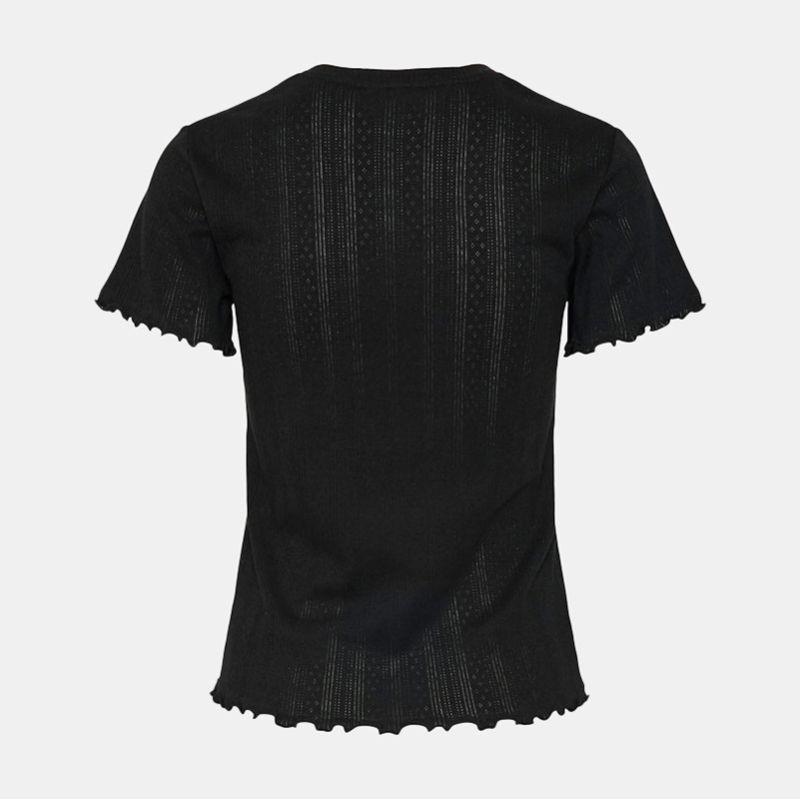 Tee shirt coton col rond manches courtes Femme PIECES