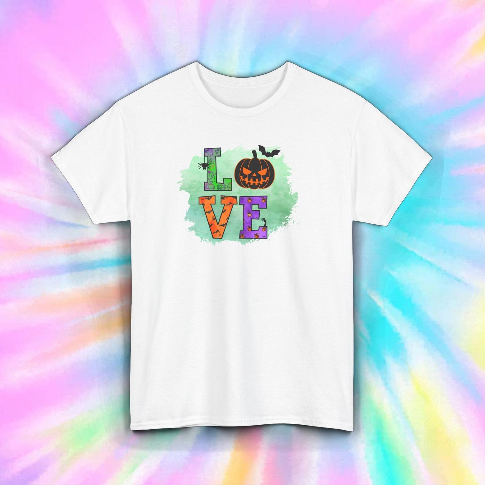 Love Halloween Shirt Jack O Lantern Spooky Pumpkin Fall Tee S-5XL XL
