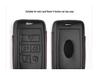 4D Genuine Leather Protective Case for 2018 Range Rover 5-Button Key
