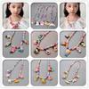 Girls' Cute Korean Style Cartoon Beaded Necklace - Autumn/Winter Christmas Princess Jewelry