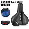 Big Wide Ventilated PU Road Bicycle Seat Carbon Shell Shock Absorption for Men-Simple Design Universal Bikes Soft Cycling