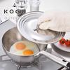 KOGU Outdoor Deep Frying Pan 20cm in Stainless Steel Suitable for Deep Gas and IH Dishwasher Outdoor Gift for [Made Japan] 3-Layer Construction,