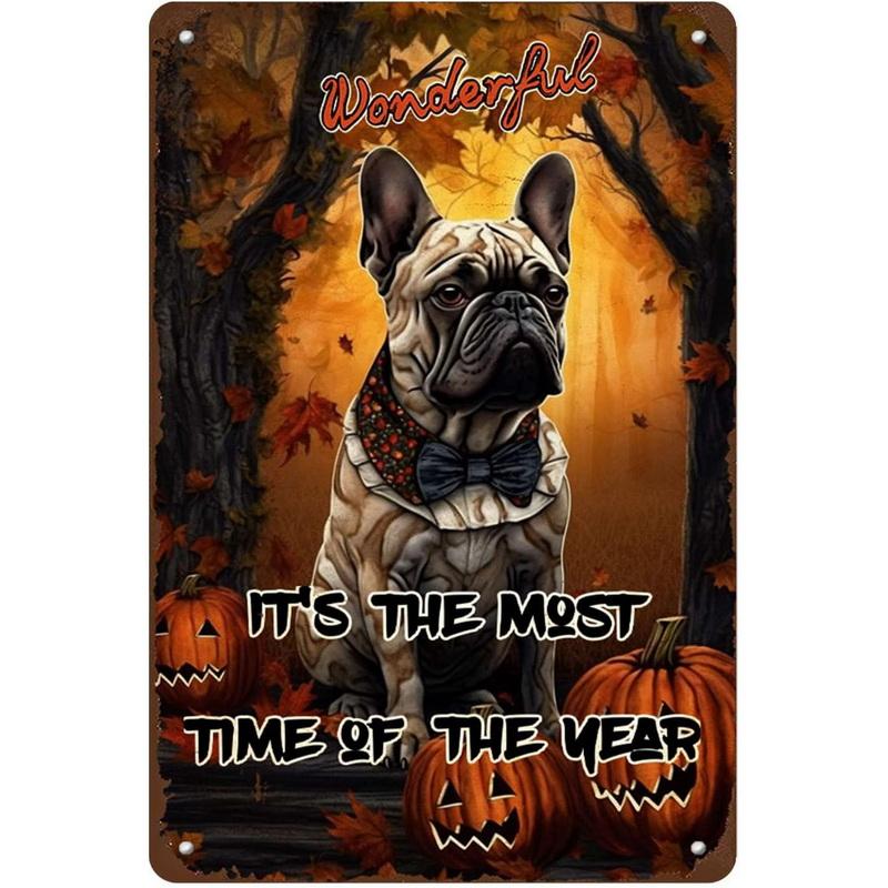 Dogs Metal Tin Signs Labrador Pitbull Wall Art Posters Plaque Vintage Iron Painting Decoration for Home Cafe Game Room Club Bar