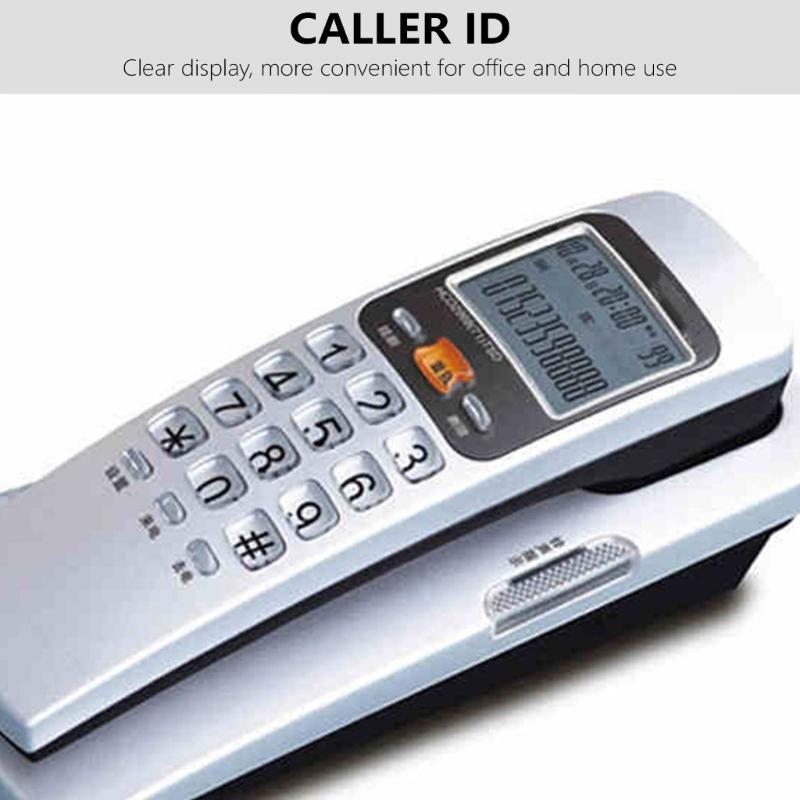 Landline Phone with FSK/DTMF Caller, Interferences Resistant for Hotel, Office and Home Use Wall Telephones