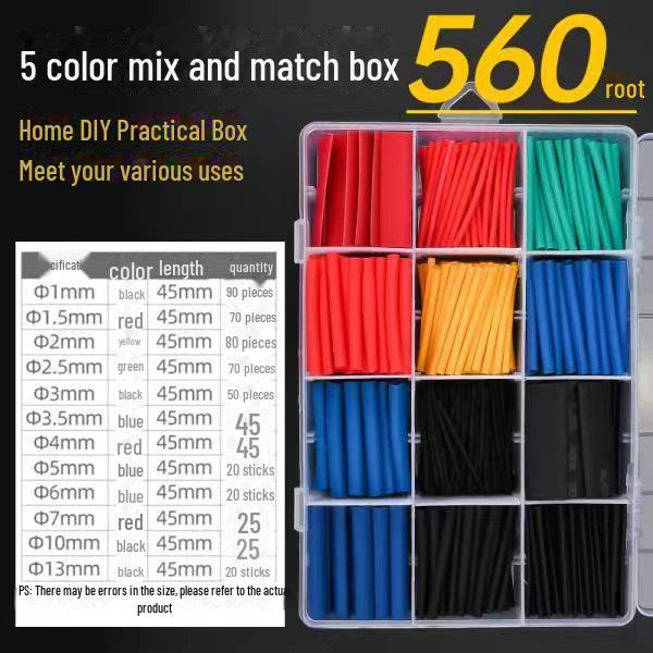 Heat Shrink Tubing Kit: Mobile Phone Cable Protector & Wire Insulation Sleeve