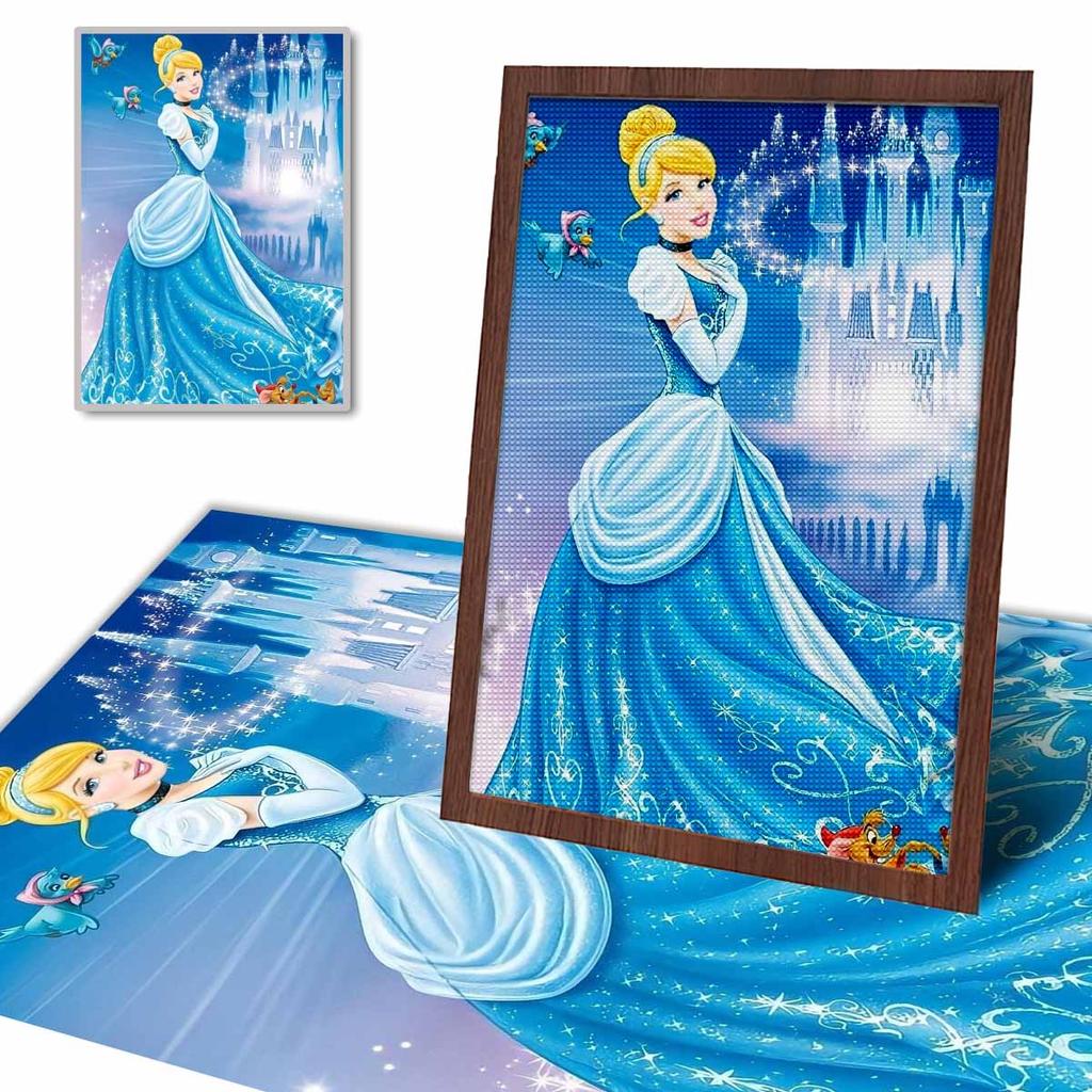 5D Diy Diamond Painting The Princess and Her Castle Full Drill Rhinestones Mosaic Embroidery Handmade Products Home Decor Gift
