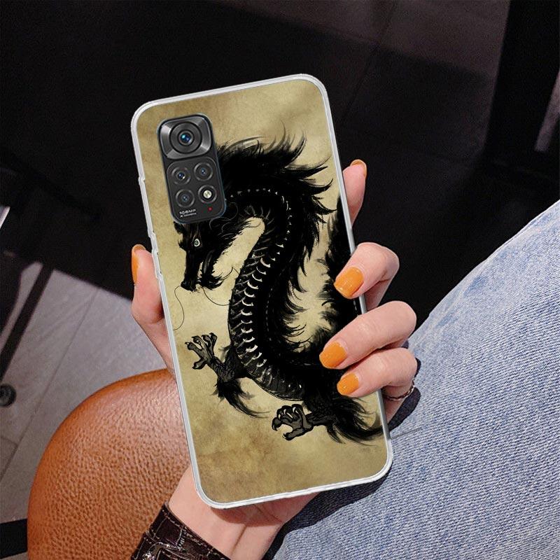 Asian Dragons Animal Tattoo Phnoe Case for Phnoe Case for Xiaomi Redmi Note 15 14 14S 13 Pro Plus 12 12S 11S 11E 10S 10 11T 5G U