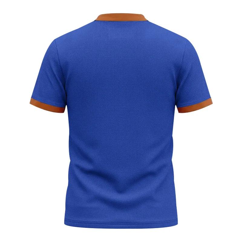 Summer Vintage Style Casual T-Shirts Men Patchwork Drawstring Loose Male Tshirt Short Sleeve Fashion Pull On Tees Streetwear