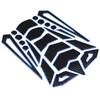 Universal Motorcycle Gas Fuel Oil Tank Pad Stickers Protector Tank Traction Pad(blue Edge)