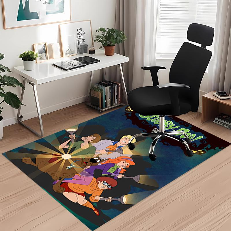 Scooby-Doo Printed Carpetrugfor Office Chair Living Room Bedroom Kitchen Room Decor Gifts