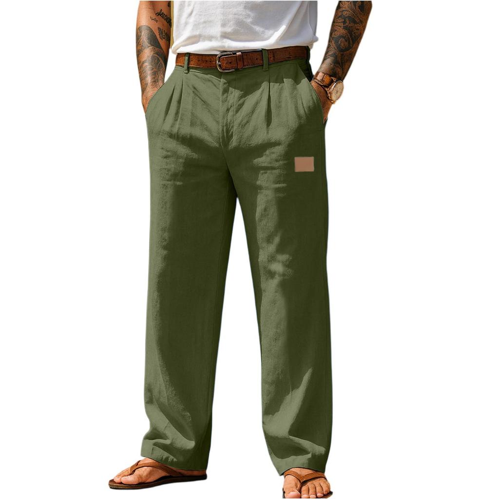 Men's Sports And Leisure Cropped Straight Leg Pants