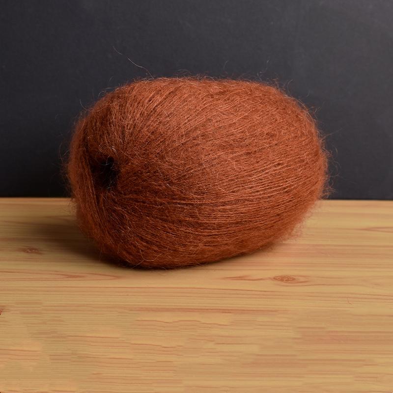 Mohair Fine Wool Yarn Knitting Sewing Thread Soft Skin-friendly Crochet for Sweater Scarf Shawl