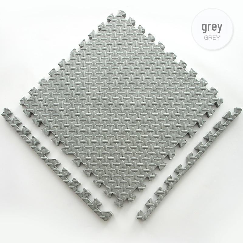 Thick Non-Slip Children s Foam Play Mat - Baby Crawling  Interlocking Mat 30*30*0.8 cm (cross pattern) серый
