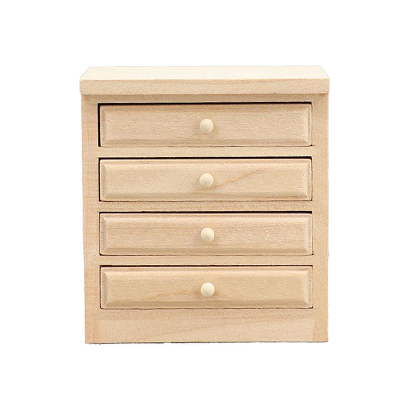 Armario de madera vintage para casa de muñecas, armario con cajones y lavabo, mini armario con patas para estantes, modelo de armario, muebles para casa de muñecas, decoración, juguetes de bricolaje
