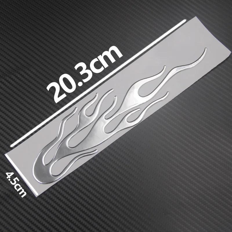 Coda di vento 3D Moto Fiamma Magica Adesivo Decalcomania Emblema Etichetta Badge Decor Decorativo oro Argento Rosso