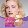 Zephoco Highlighter Eyeshadow Blush Palette All In One Daily Natural Makeup Portable Face Compact 8.8g