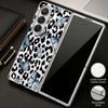 Bowknots Leopard Print Case For Samsung Galaxy Z Fold 8 Ultra 7 6 5 Z Fold8 Fold7 Fold6 Luxury Hybrid 3in1 Plating Leather Skin Phone Cover