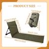 Beach Chair Lounge Mat with Back Support And Carrying Bag for Travel Relaxation
