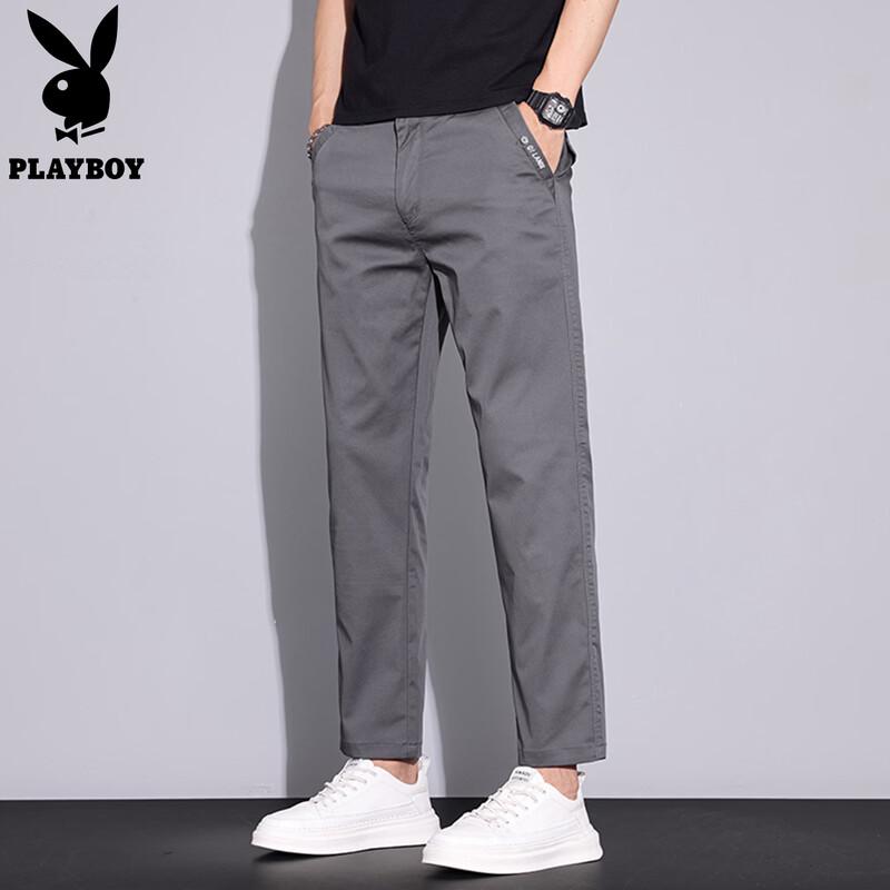 Playboy Men s Summer Casual Straight Leg Pants 30