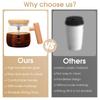 Self Stirring Coffee Cup Electric Stirring Mug 400ml Self Mixing Mug Glass Waterproof Automatic Electric Protein Powder Mix Cup
