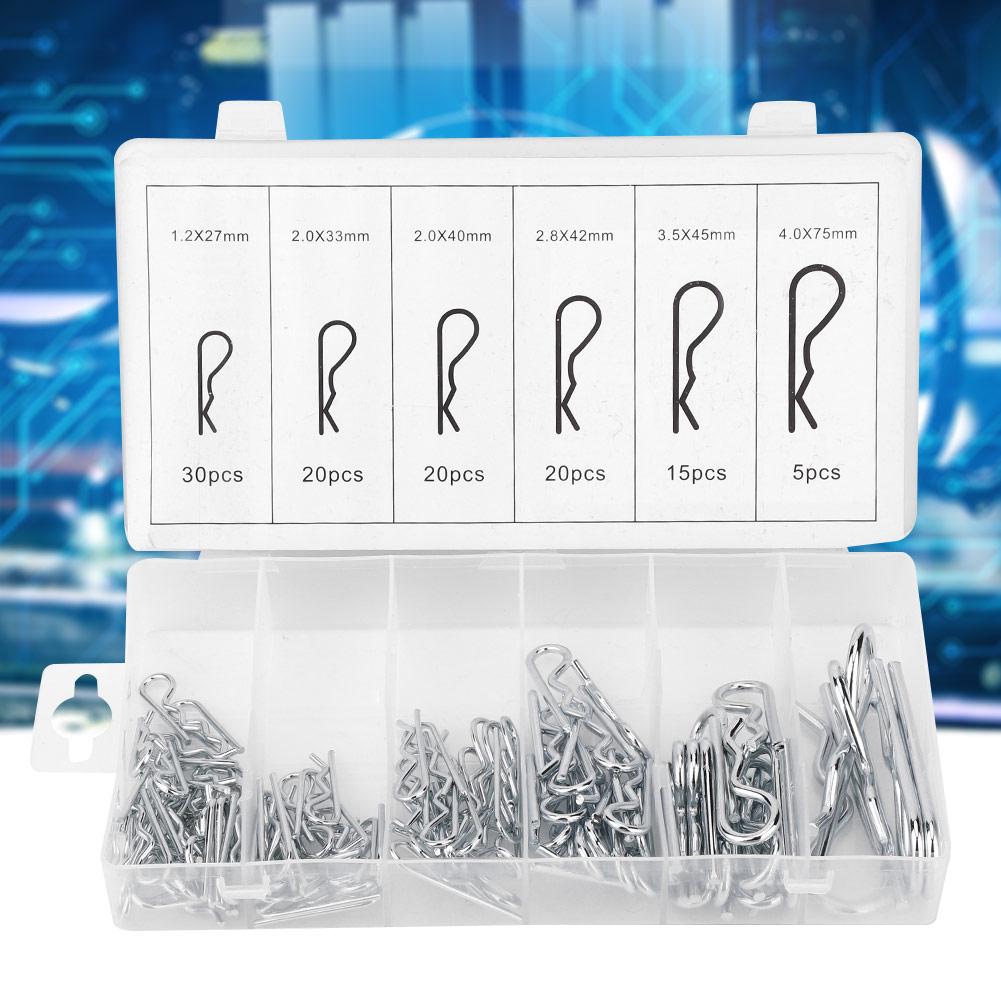 110 STÜCKE R-Typ Edelstahl Verzinkt Wellenstecker Handbetätigte Werkzeuge Zubehör