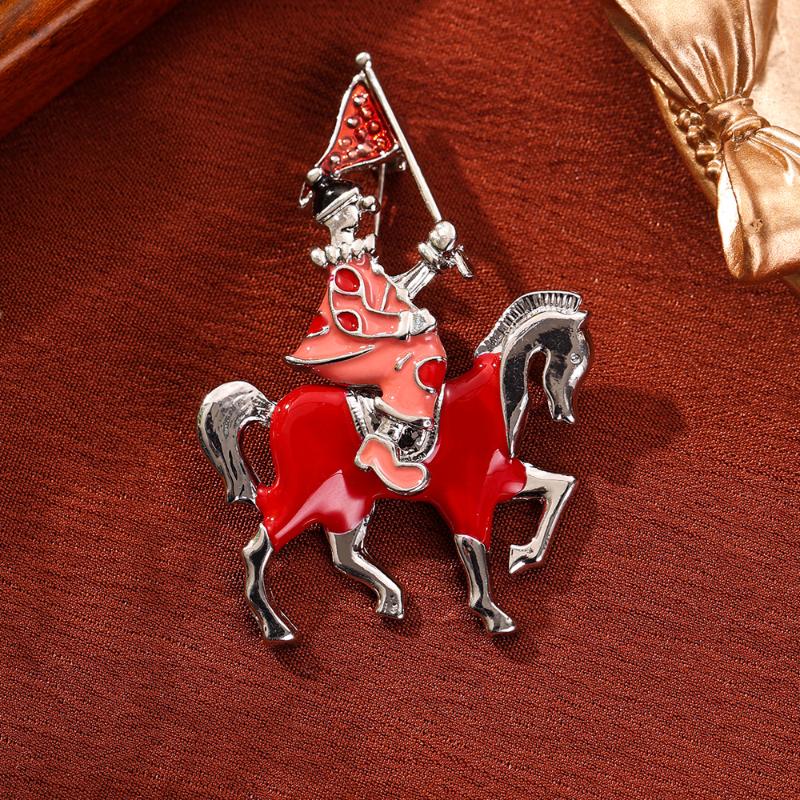 Broches de Cavalo da Moda Para Mulheres Unisex Pins de Animais Decoração de Roupas Acessórios de Joias de Festa Casual Presentes de Amigos de Ano