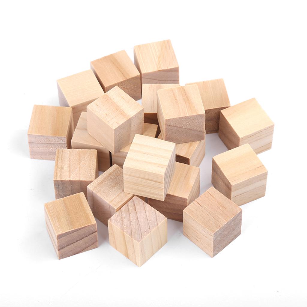 50Pcs Natural for Crafts Woodcrafts Toy Home Decor 10mm