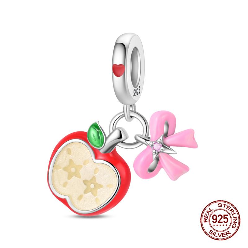 Original Charms Copper Summer Coconut Grove Holiday Charm Fits 3Mm Original Bracelet For Women Diy Jewelry Gifts New In