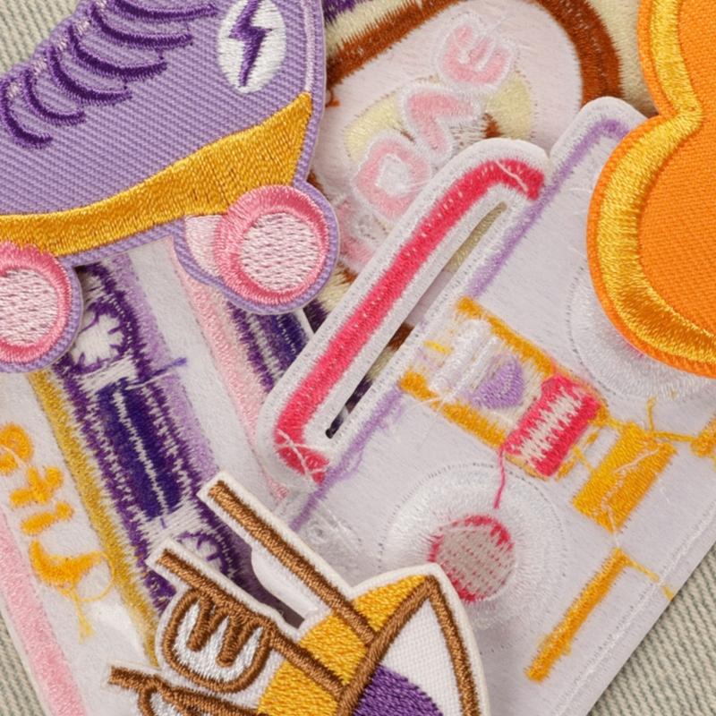 18 Pcs Flower Iron On Patches Applique Patches Roller Skates Repair Patches Speaker Embroidery Patches for Jeans