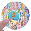55 Niedliche Ozeantier-Sticker: Seepferdchen-Cartoons für Koffer, Wasserflaschen, Autos