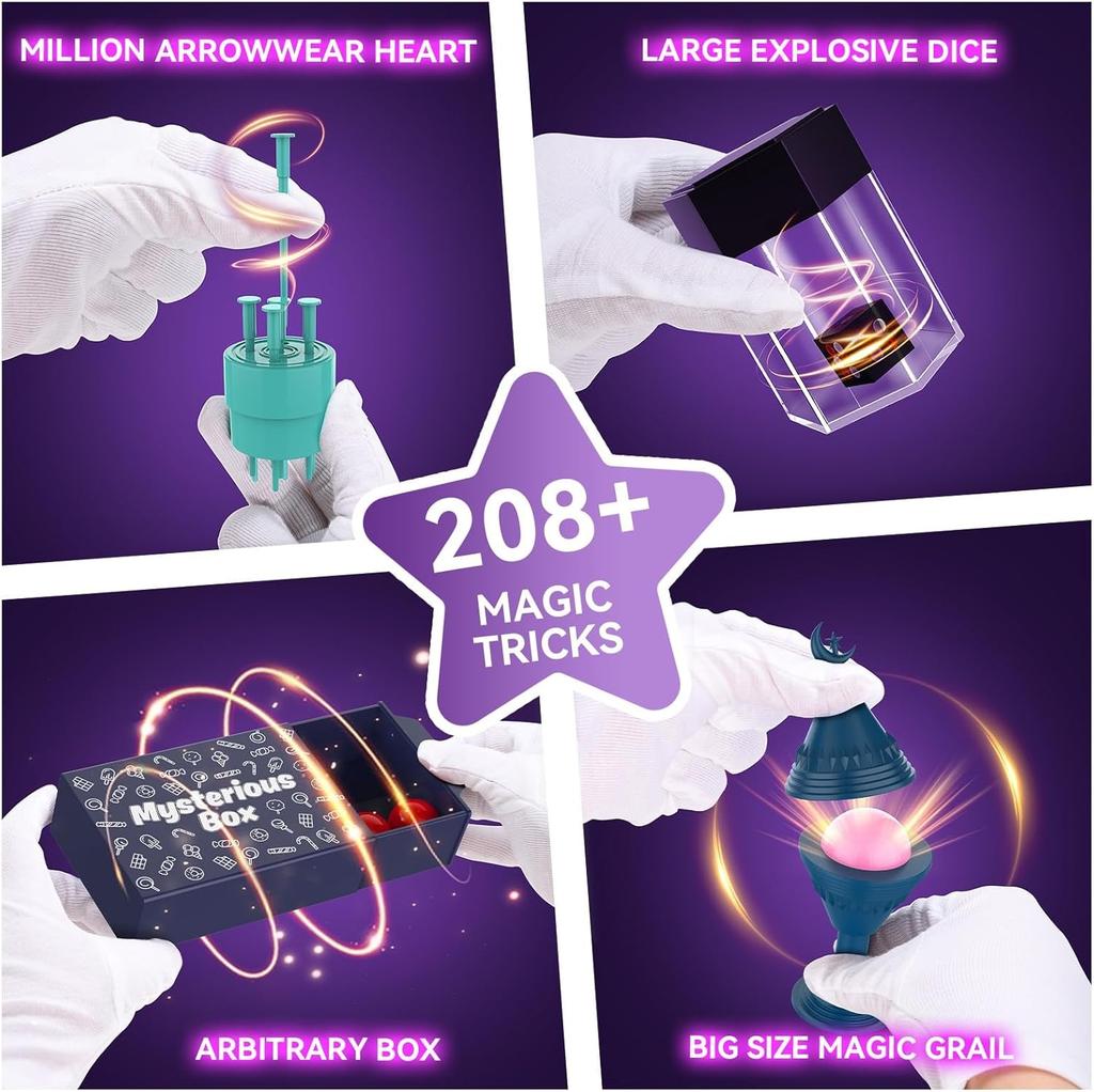 Kit Collezione Magica di Alta Qualità 28 in 1 di Alta Qualità Magia di Alta Qualità Spettacolo di Alta Qualità Bacchetta di Alta Qualità Giocattolo di Alta Qualità Facile di Alta Qualità