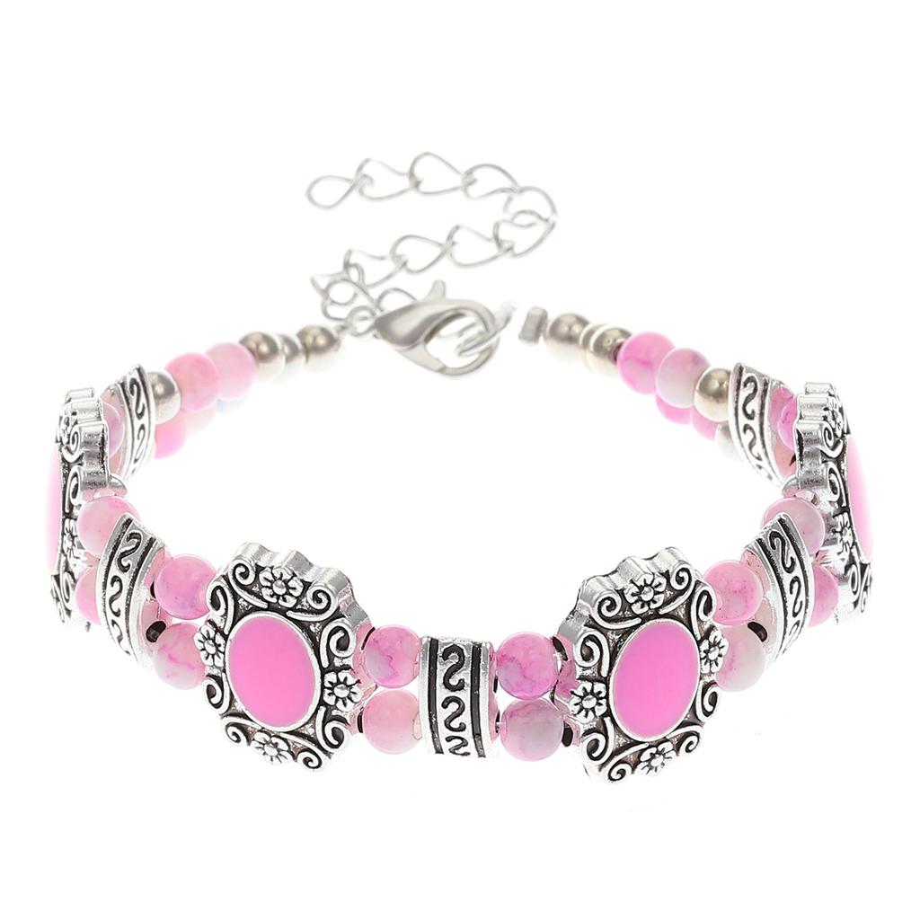 2025 Hot-selling personality retro turquoise bracelet bohemian ethnic style jewelry women's light luxury temperament bracelet