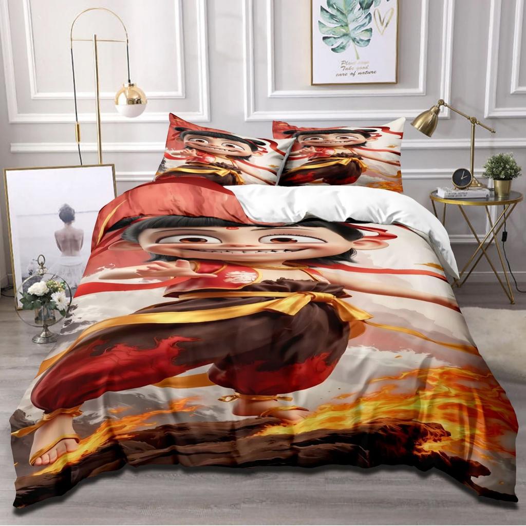 Cartoon Animation Movie Quilt Cover Three-Piece Bedspread