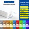 Dimmable Waterproof LED Silicone Strip, 12V-24V, 220V, Self-Adhesive, Embedded Linear Slot